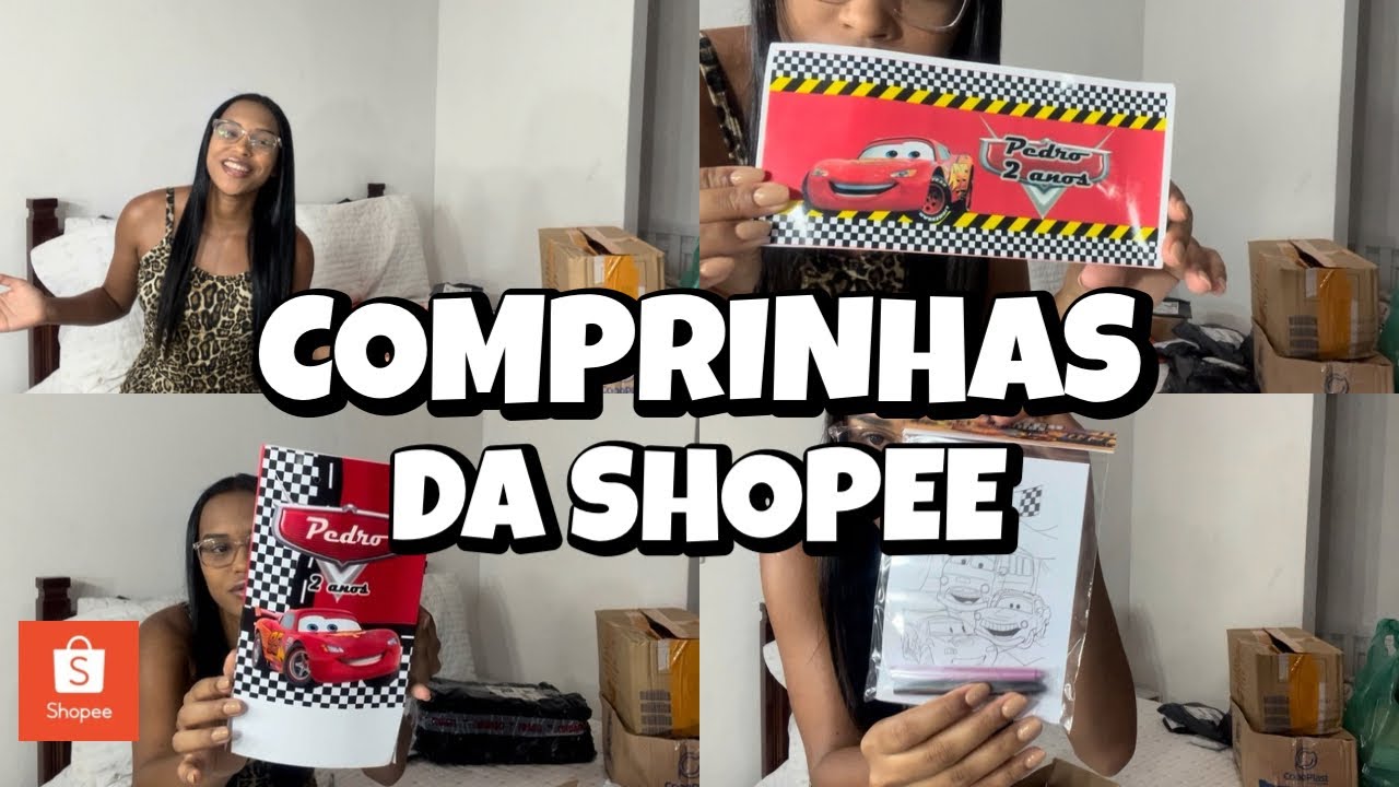 COMPRINHAS DA SHOPEE PARA O ANIVERSÁRIO DO PEDRO 🎉🥳