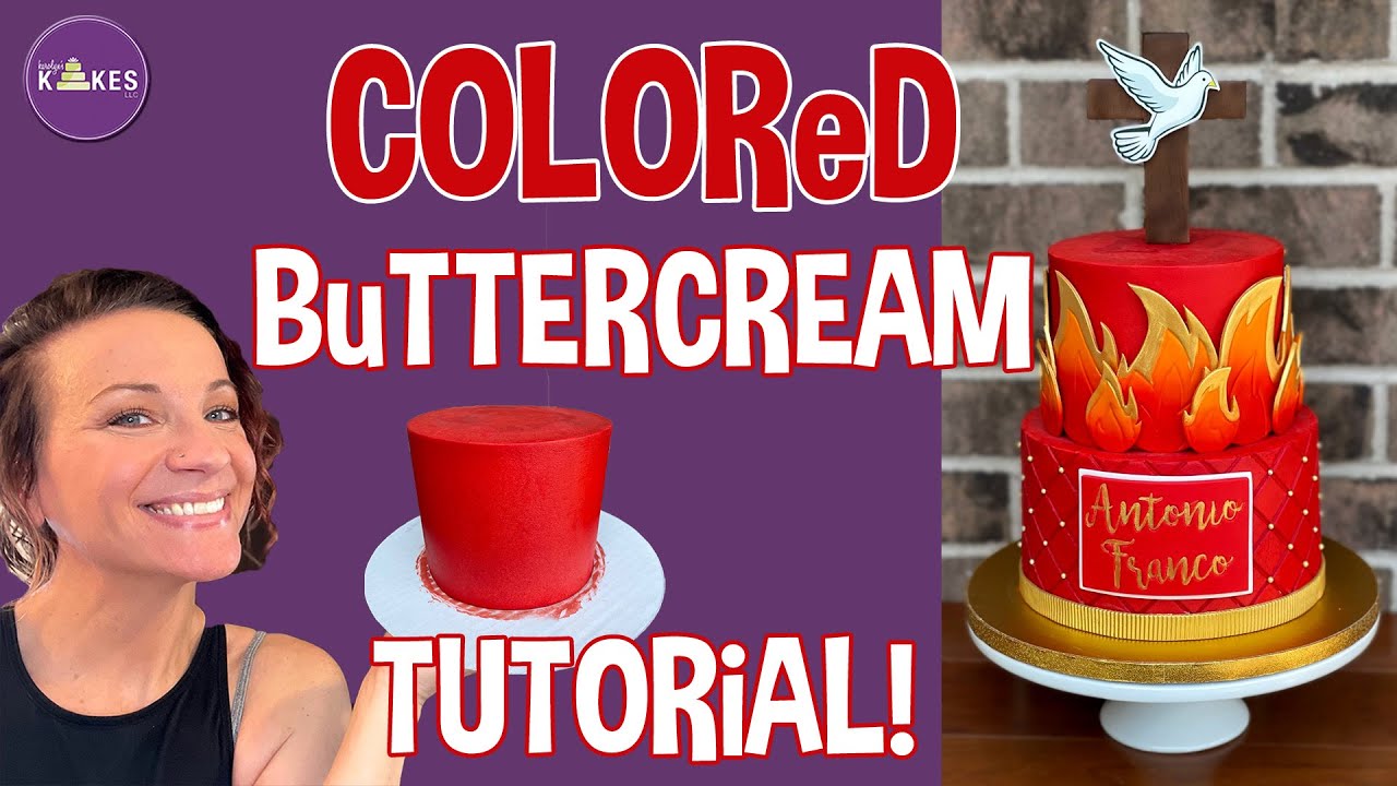 Smooth Flawless Dark Buttercream Icing!