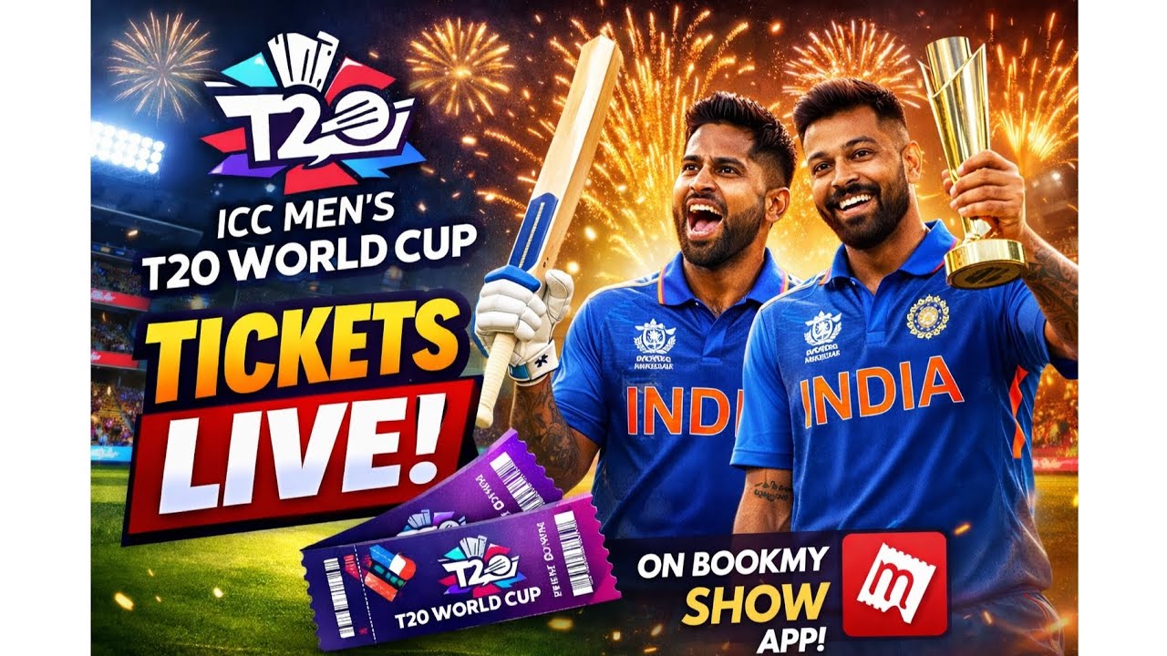 T20 World Cup 2026 Tickets Booking  Second Phase Lived Book now on BookMyShow app