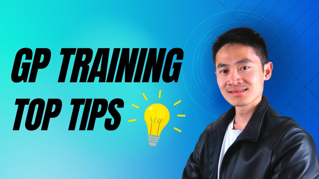 Watch this video to get the most out of GP Training