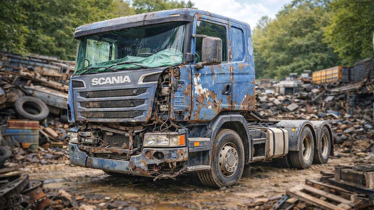 3.3 Million KM Scania Truck Full Restoration | From Worn-Out Beast to Road Legend