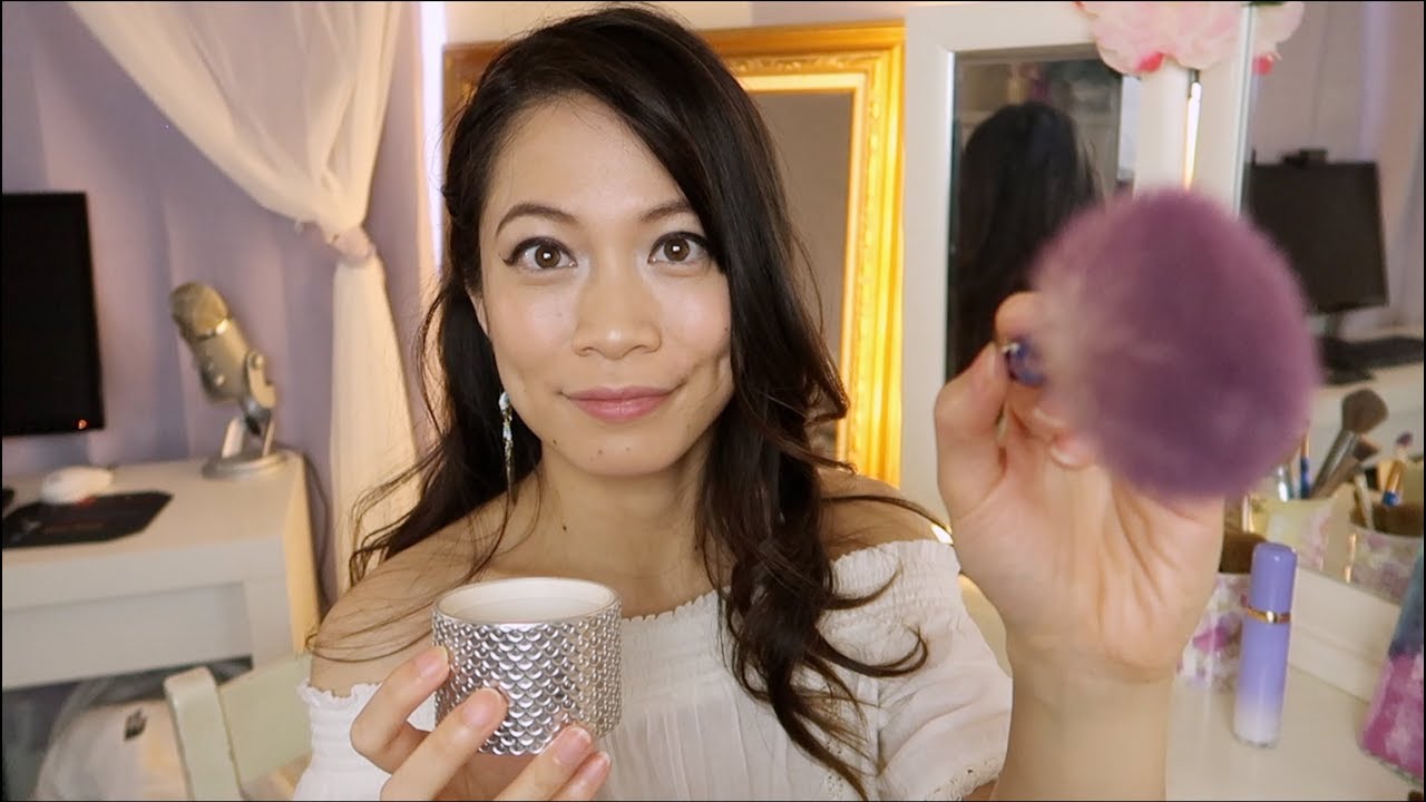 Doing Your Scalp Massage w/ Tickling, Hairbrushing + Makeup Pearls & Brows Roleplay