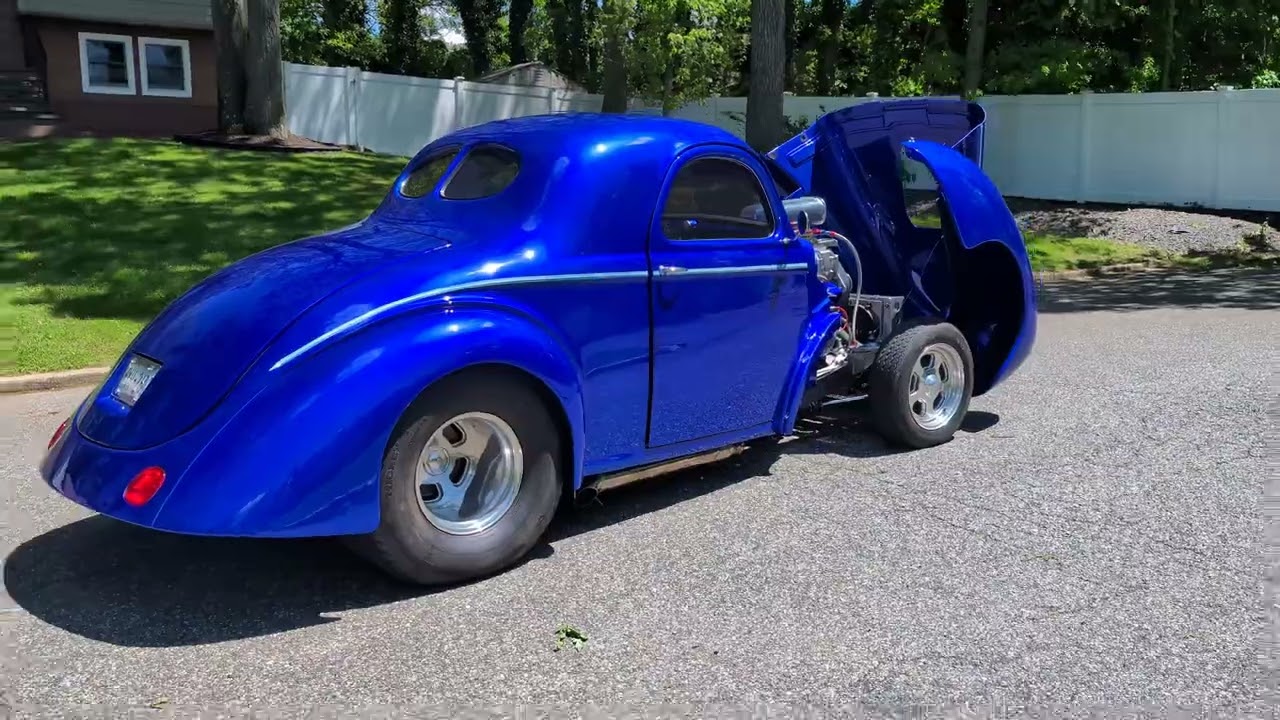 Barbara Hamilton's 1940 Willys Coupe For Sale~Outlaw Body/Chassis~Blown 414 Aluminum Small Blocks️‍🔥
