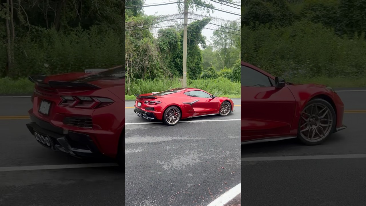 Top spec Corvette C8 Z06 on this red color!!