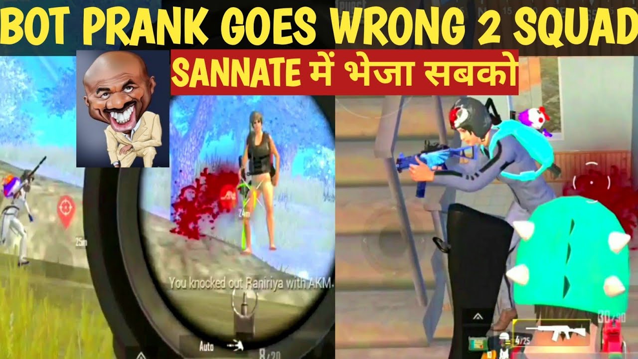 BOT PRANK GOES WRONG SOLO VS DUO COMEDY|pubg lite video online gameplay MOMENTS BY CARTOON FREAK