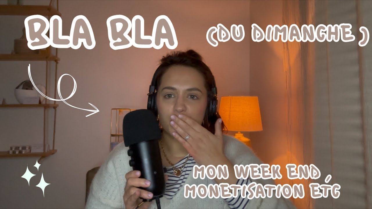ASMR / BLABLA du dimanche ( pleins de petites choses à vous raconter ❤️)