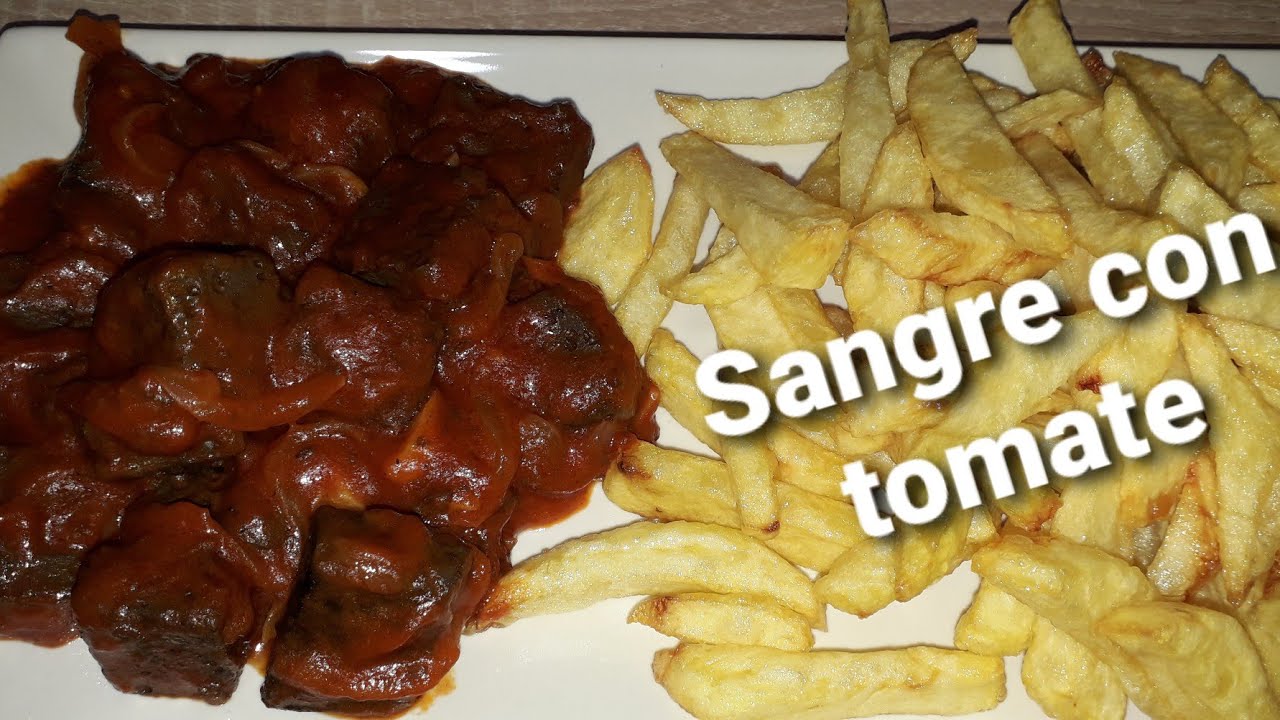 ✅ ¡¡ SANGRE ENCEBOLLADA CON TOMATE !!, RECETA TRADICIONAL Y SENCILLA.