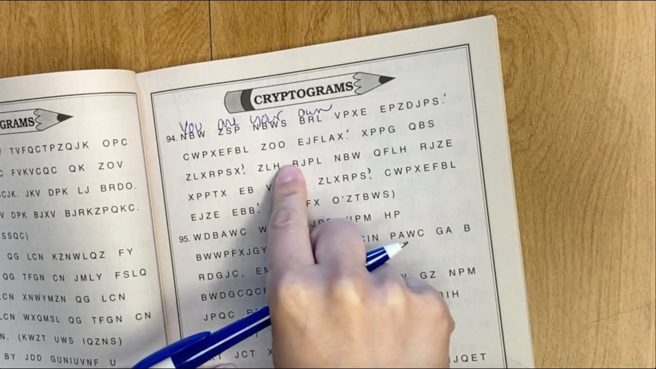 Solving a cryptoquote word-by-word in real time