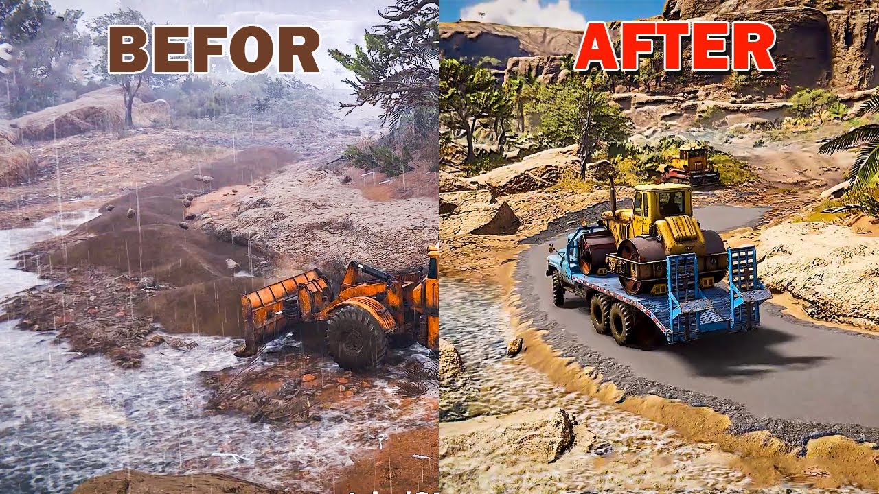 Road Construction BEFORE vs AFTER &mdash; RoadCraft Gameplay 🔥