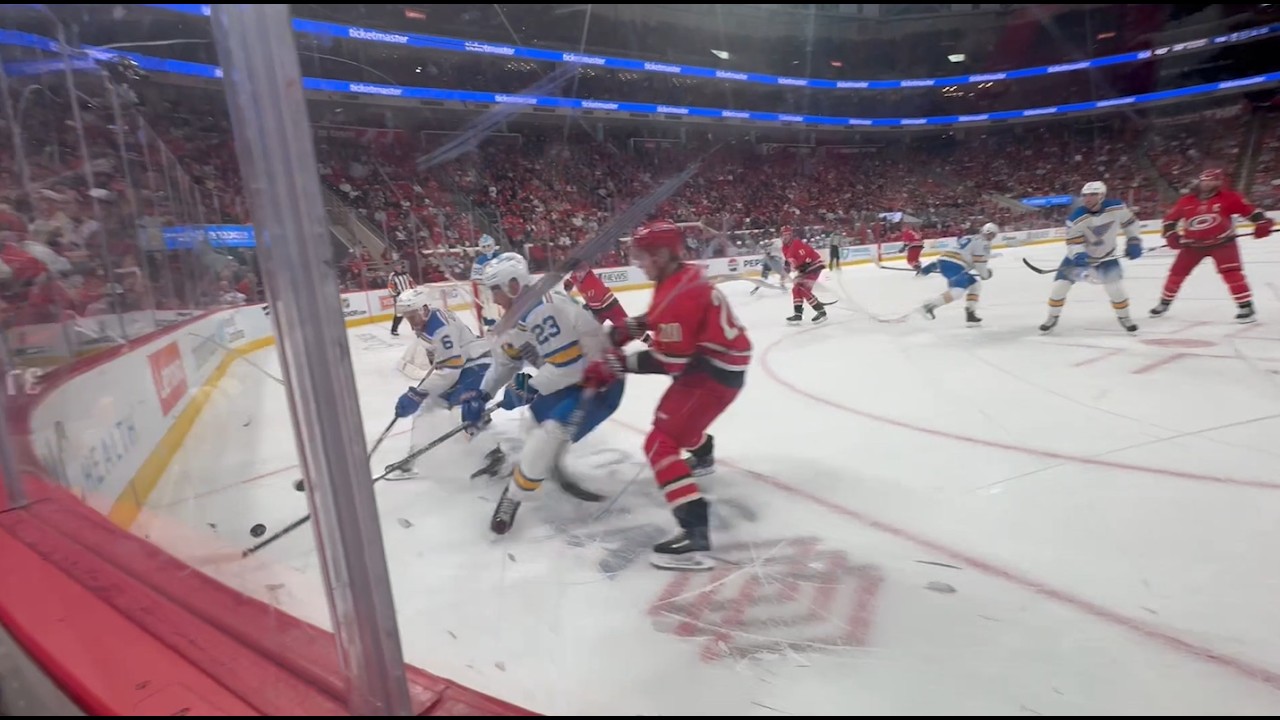 Georgia’s First Hurricanes Game! Fist Bumping Players, Got a Puck & Jumbotron Moment 🏒