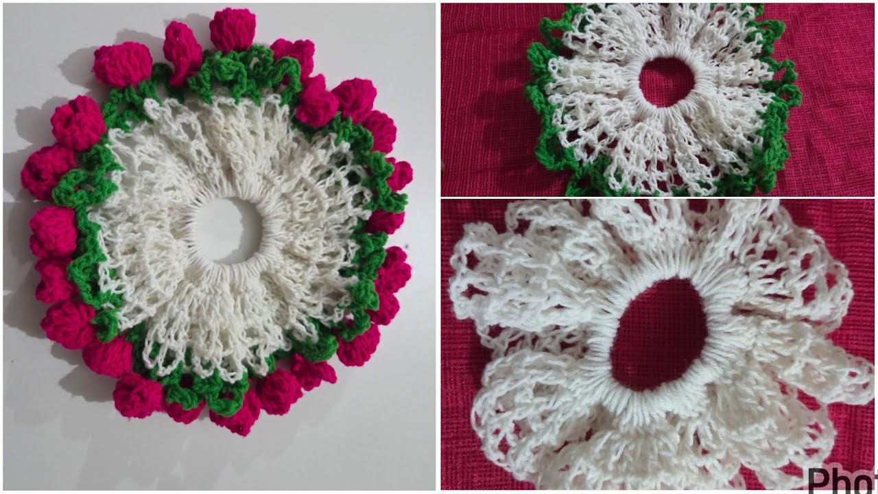 Easy and step by step  crochet scrunchies tutorial.
