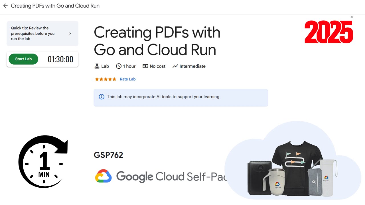 Creating PDFs with Go and Cloud Run | GSP762