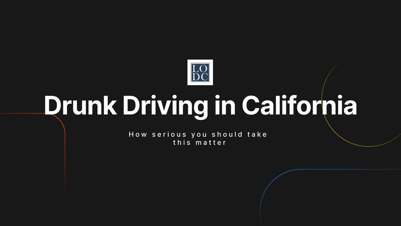 Drunk Driving In California   DUI DWI Defense Lawyers in Los Angeles