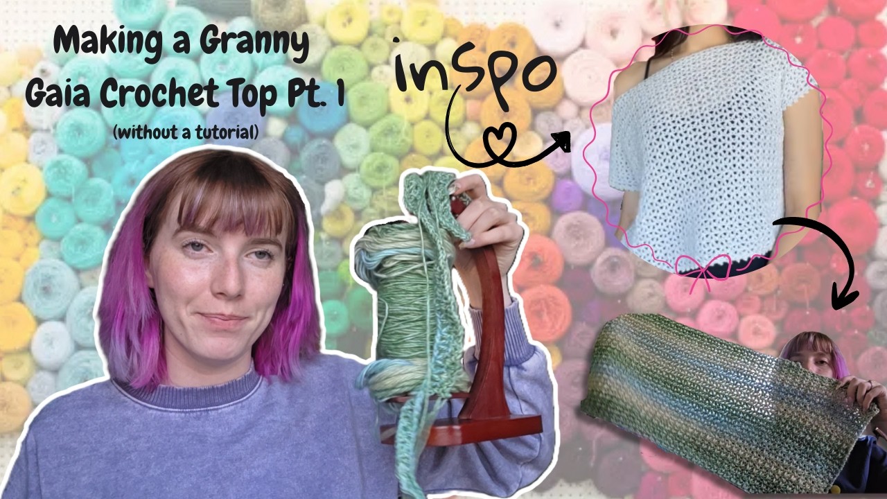 Trying a New Pattern Pt.  1 - Granny Gaia Poncho (not a poncho)