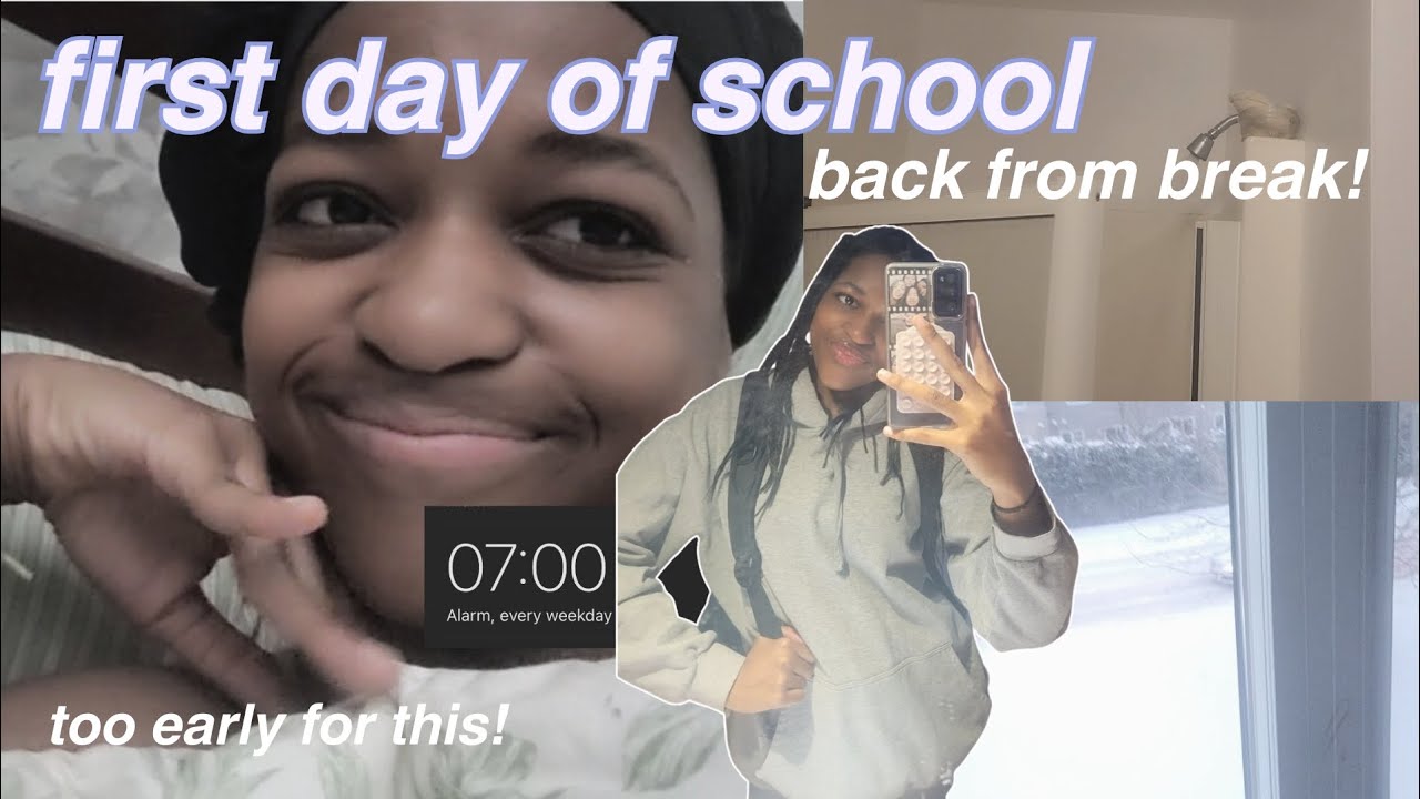 grwm first day of school back from winter break *junior*