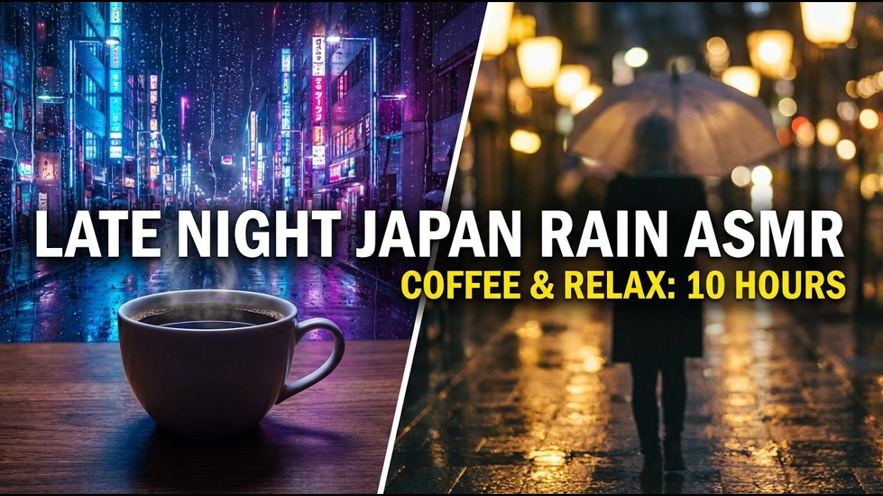 Rainy Streets Tokyo 🌧️ Lofi Hip Hop Beats for Calm, Focus & Night Study