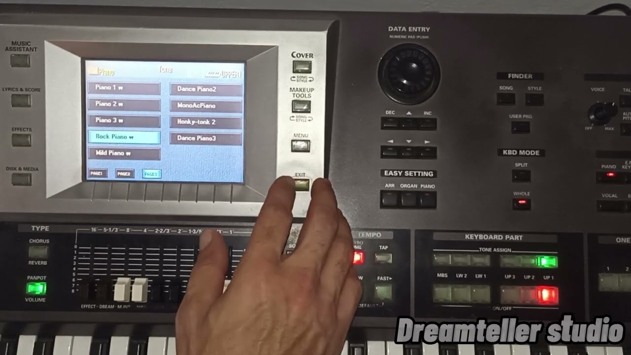 Roland G70 user program edit keyboard part & mixer control