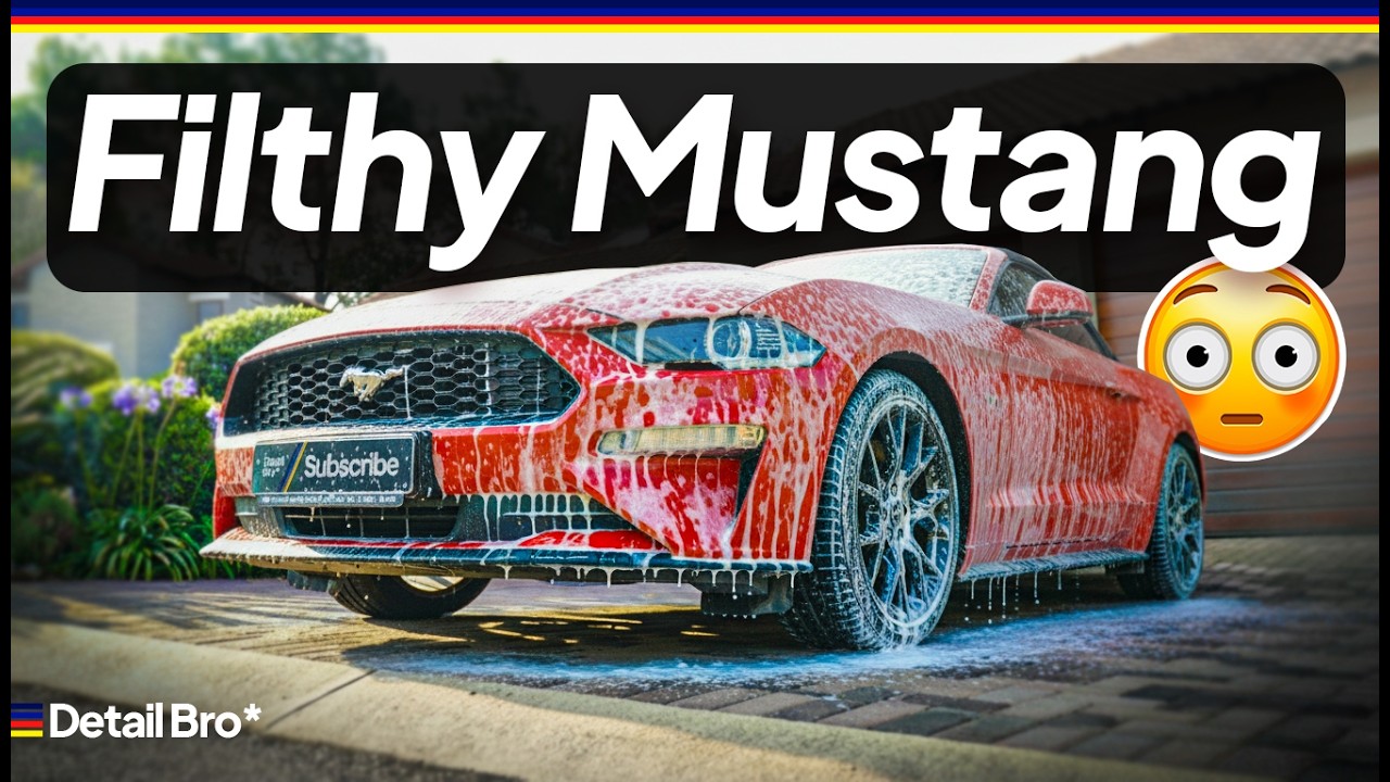 How I Deep Cleaned a Dirty Mustang | 13-Step Exterior Detail (ASMR) 🫧