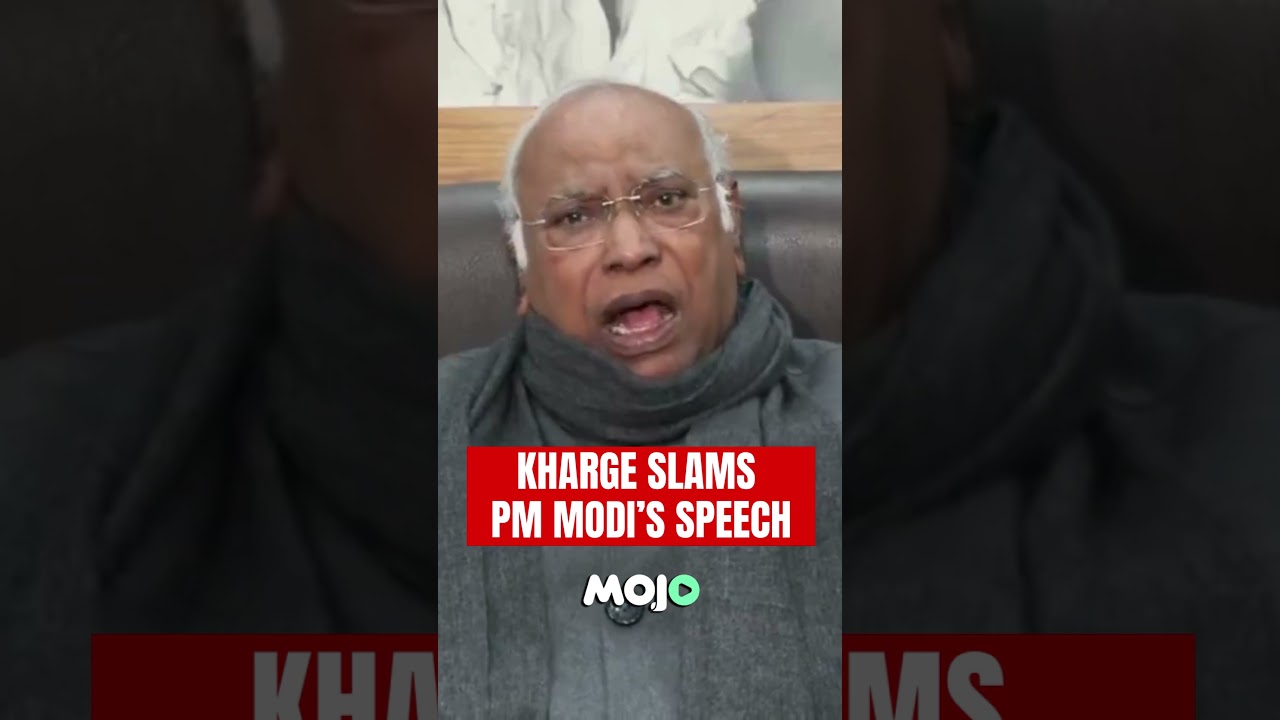 Watch Kharge Slam Modi's Rajya Sabha Speech! | BJP VS Congress | #modi #rahulgandhi