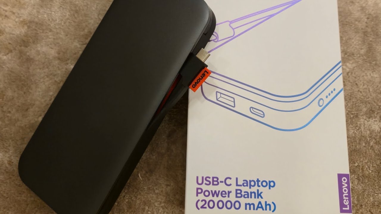 Unboxing Lenovo USB-C Laptop Power Bank (20000mAh)