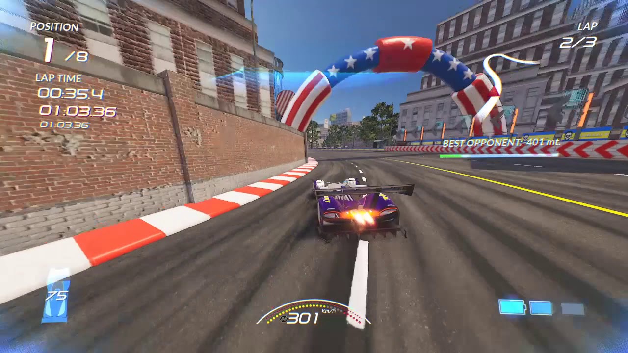 Xenon Racer - Fast Race: Boston Downtown - 2:58.720
