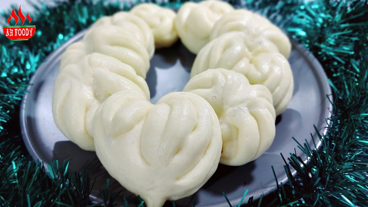 BÁNH BAO SỮA HẤP - MÀN THẦU trắng mịn, xốp mềm | STEAM BUNS - MAN TOU | 花式鮮奶饅頭 | 有中文sub | AH Foody