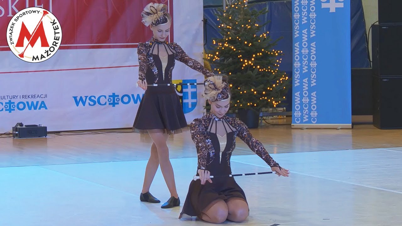 Duet Baton Juniorki Seniorki - Trzebnickie Mażoretki Trzebnica - Mikołajkowy Festiwal Mażoretek 2025