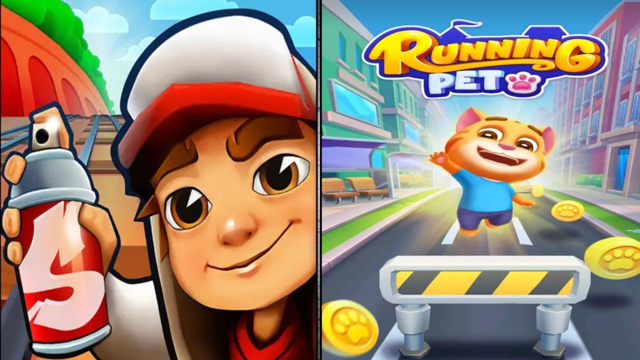 🏃‍♂️ Subway Surfers 🆚 Cat Runner 🐱🪙 Coin Challenge – 🔴 LIVE Gameplay🎮 Episode 46📺 @RunningGameZone