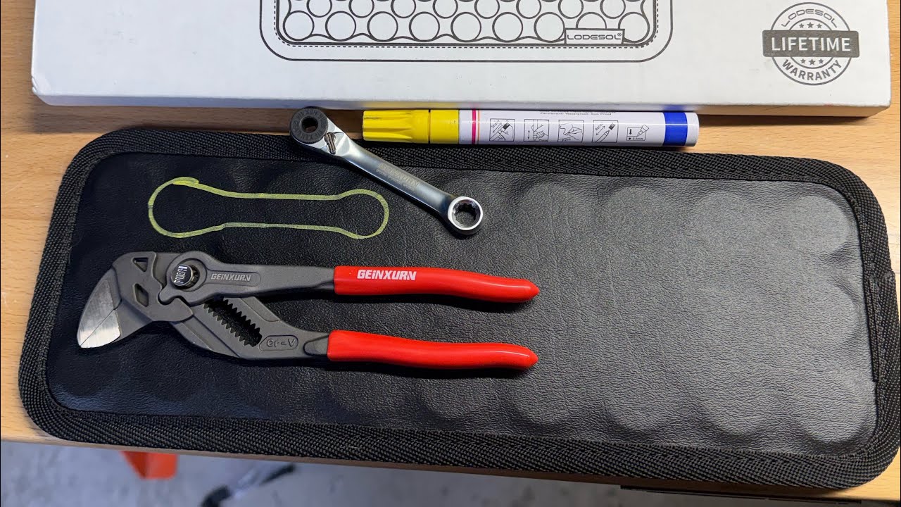 Portable tool box magnet mat | organization hack