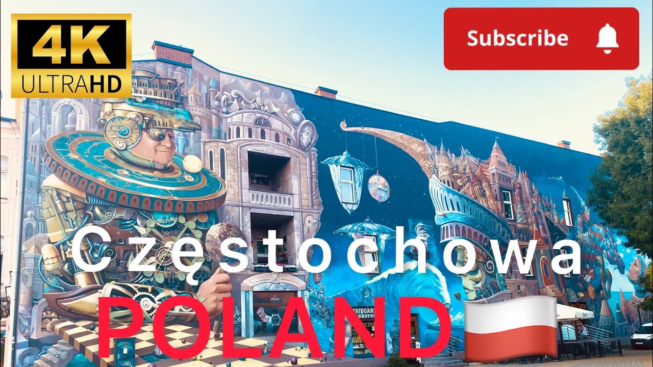 Częstochowa, Beautiful City in Poland 🇵🇱 4K Video | Europe Travel Guide | Polska