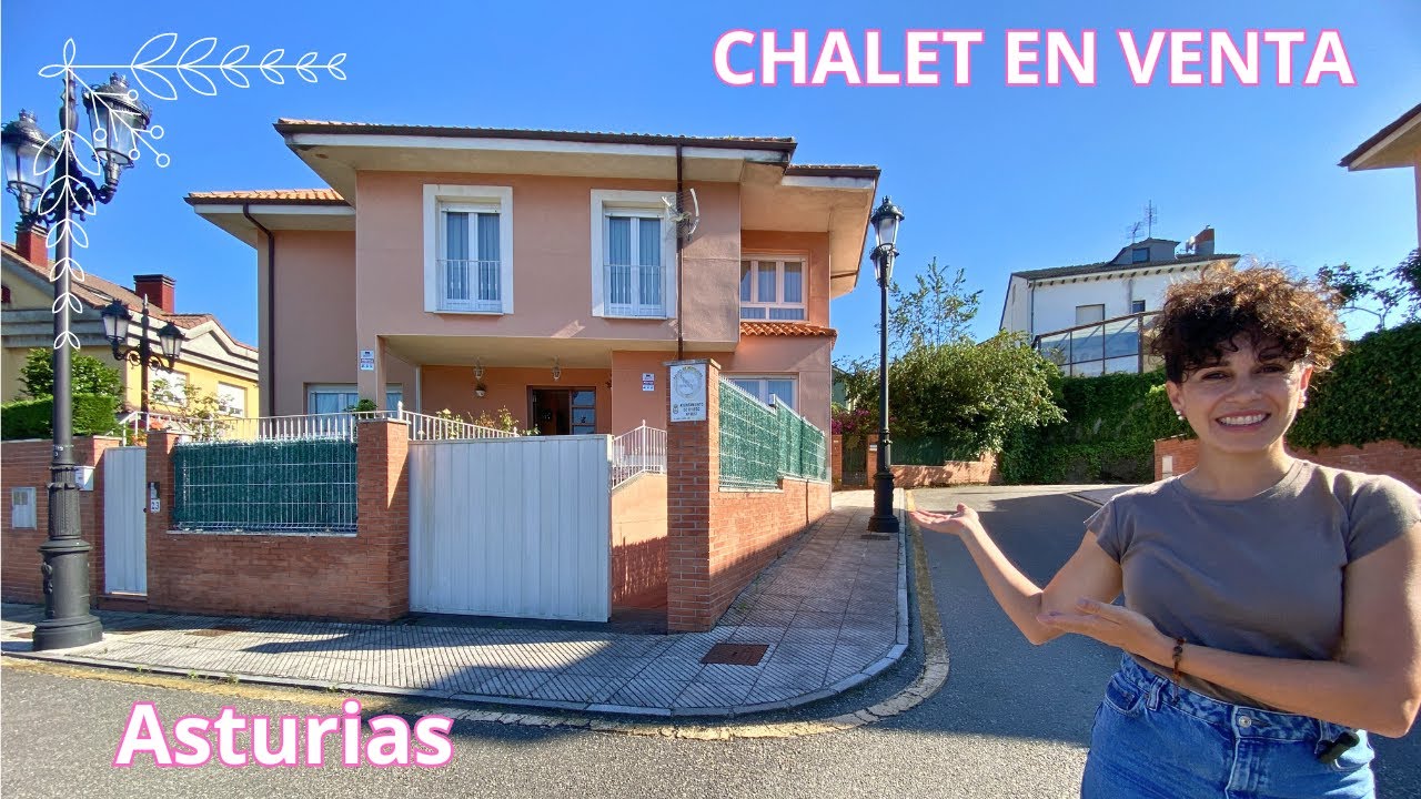 CHALET EN VENTA EN OVIEDO, ASTURIAS, CON JARDIN Y GARAJE, A UN PASO DEL TARTIERE.  *370.000€* 🏡🏡