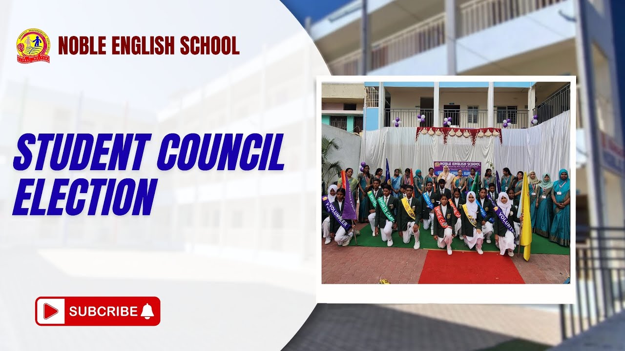 Student Council Election 2025 | NobleEnglish School - Journey of Leadership #hoskote 