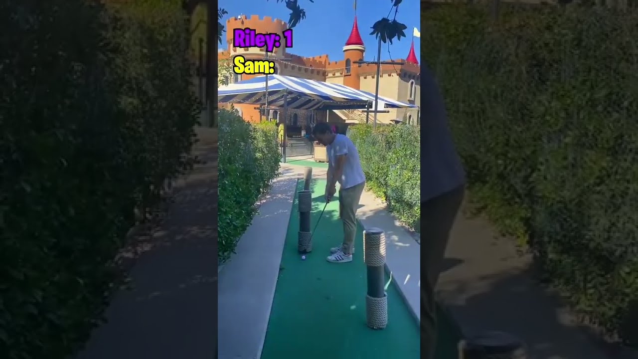 Epic Mini Golf Match!! #Shorts