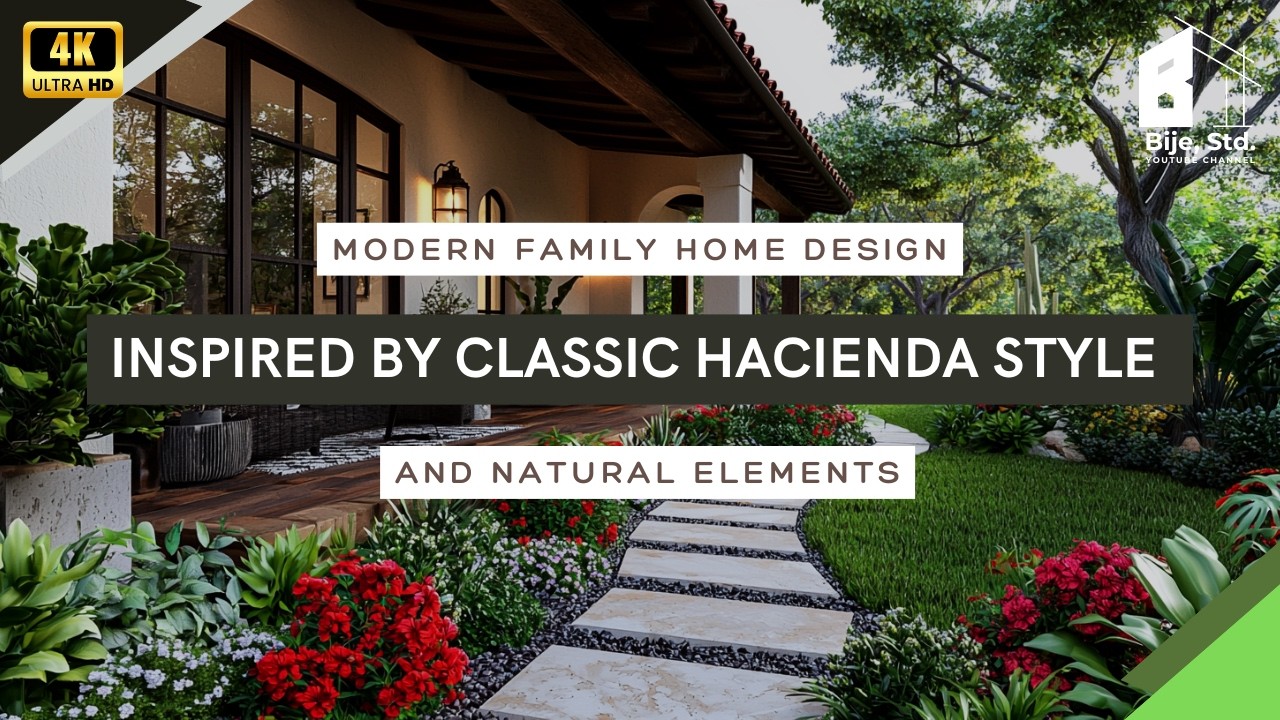 Modern Family Home Design Inspired by Classic Hacienda Style and Natural Elements