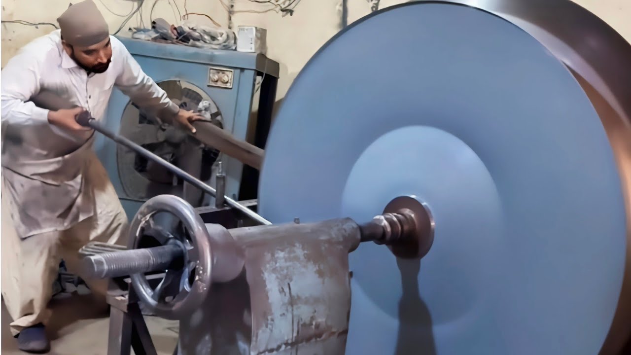 Masterful Craft: The Making of a Steel Satellite Signal Receiver Plate #SteelDish #MetalFabrication