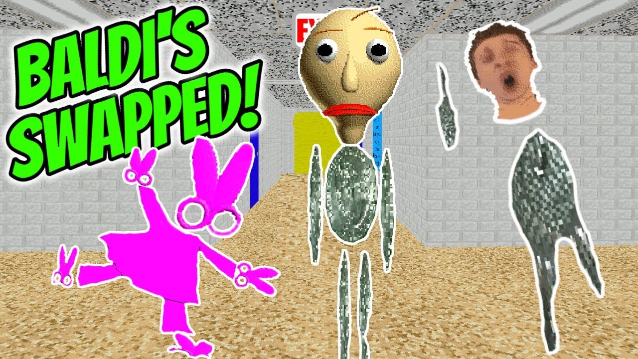 BALDI IS SWAPPED WITH THE SHINY QUARTER! | Baldi's Character And Item Swapped Basics | New Baldi Mod