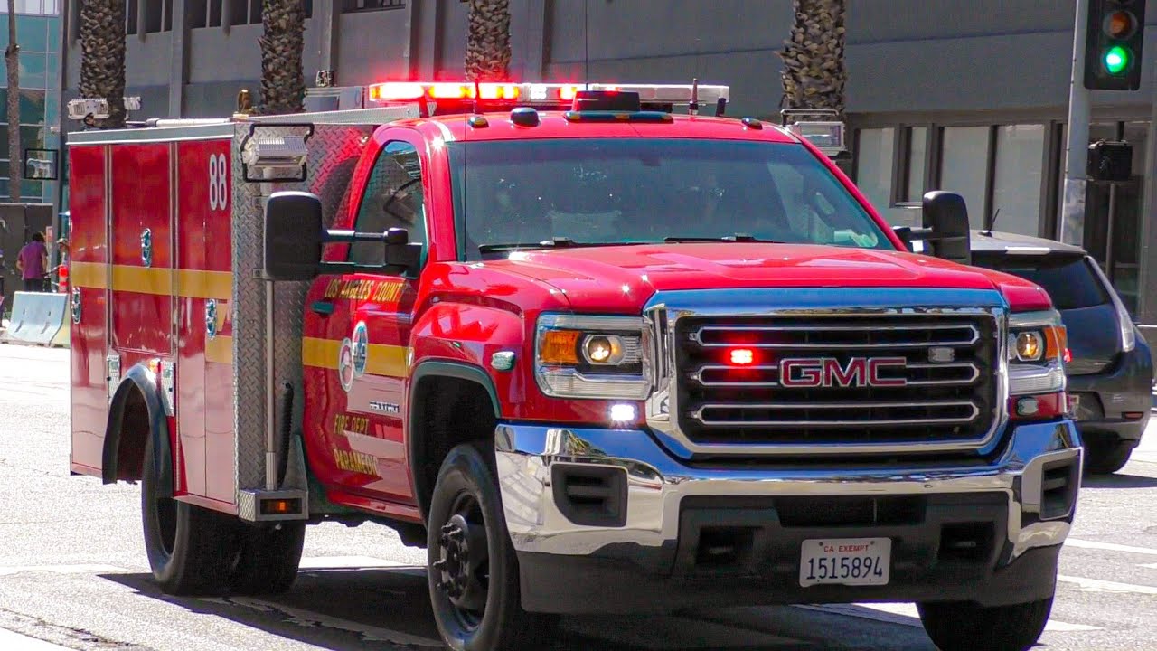 McCormick Ambulance 301 & LACoFD Squad 88 Transporting