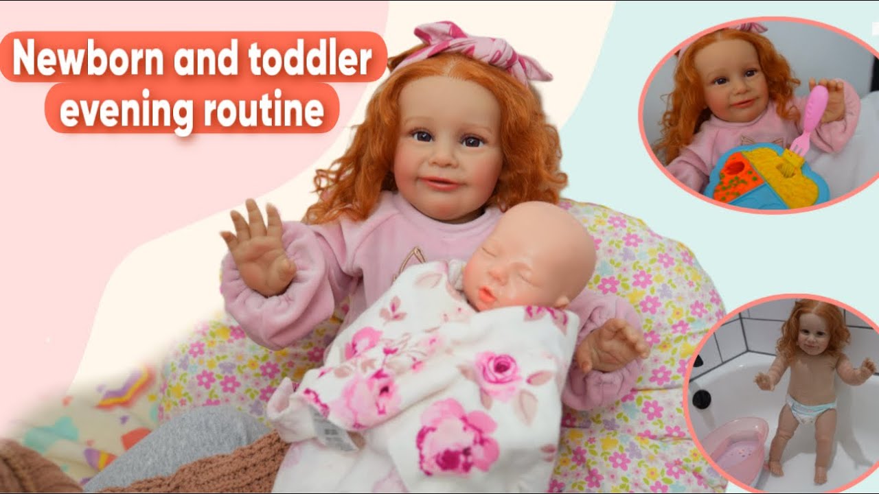 Reborn Newborn and toddler Evening Routine  Reborn mom rp