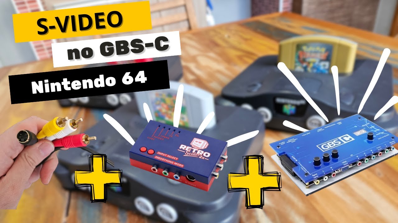 Nintendo 64 + S-Video no GBS-Control: A Melhor Qualidade de Imagem Sem Modificação