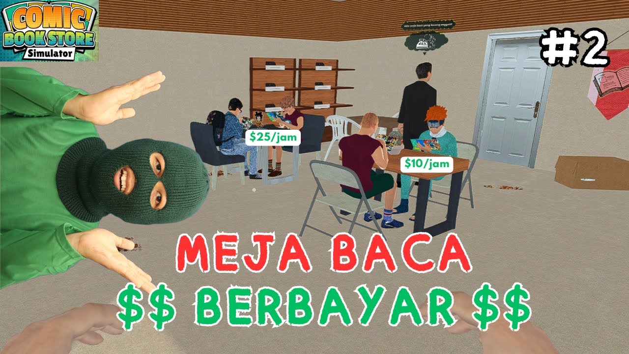 BELI MEJA BACA & REKRUT KASIR ! | Comic Book Store Simulator - Part 2