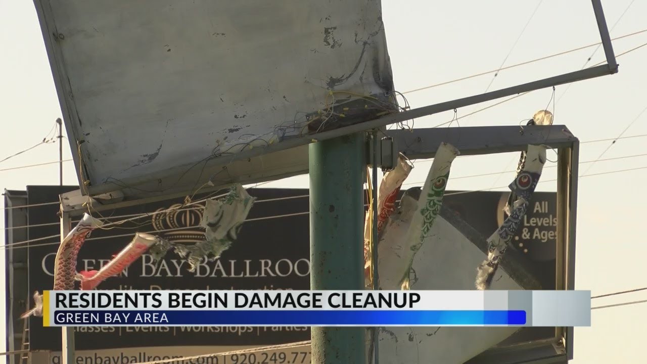 Green Bay tornado leaves sizable cleanup