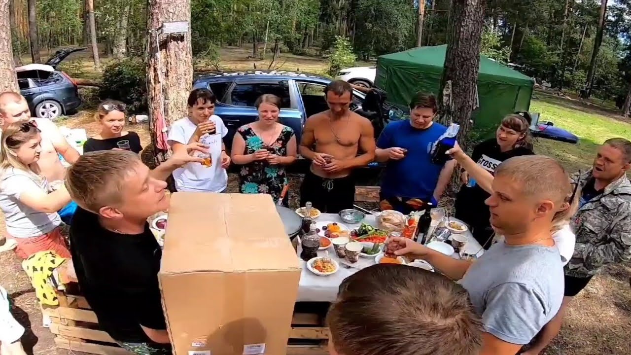 Мой 37ой День Рождения, 3 дня на озере с палатками.