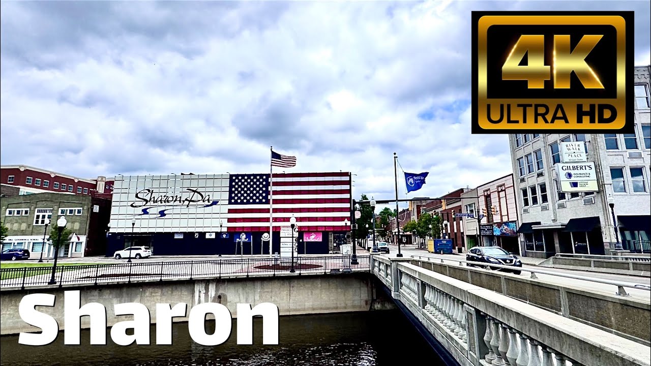 【4K】Sharon Pennsylvania - Day Walk - May 2025