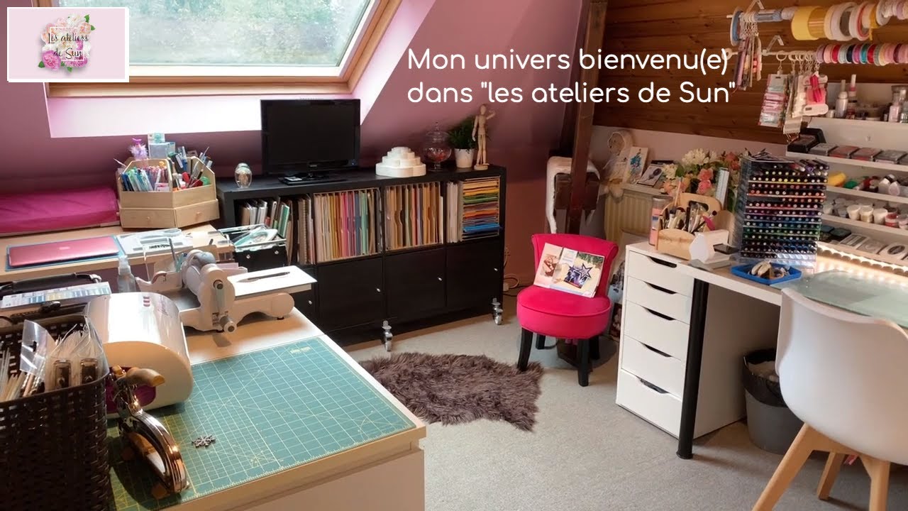 Scraproom Tour organisation et idées rangements
