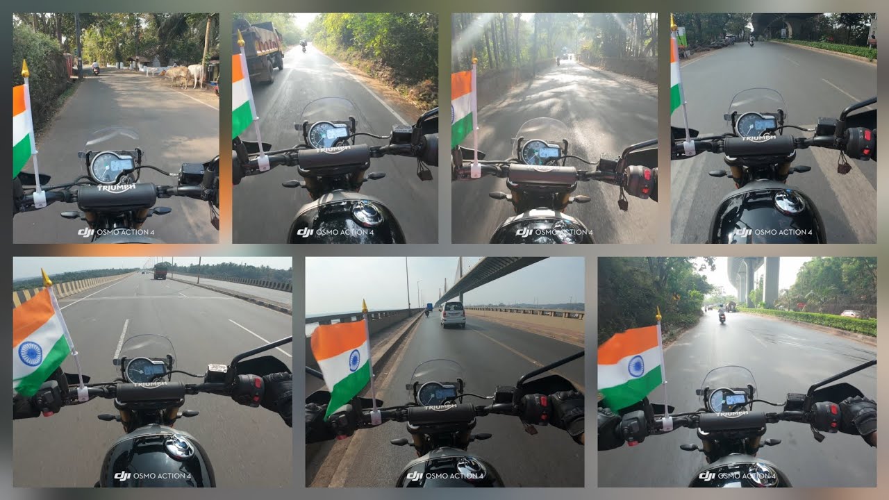 Republic Day Highway Ride🇮🇳 #automobile#djiosmoaction4 #triumphscrambler400x #republicday