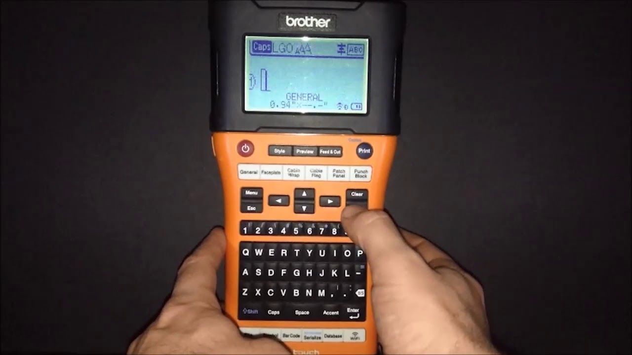 Setting up WiFi on the PT E550W Printer