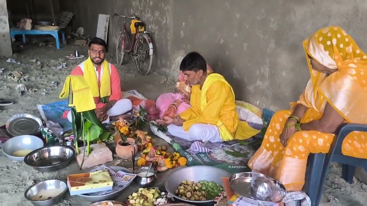  🆕 Ghar ki pooja  // bhiya bhabi aaj gurmukh huee #vlog 