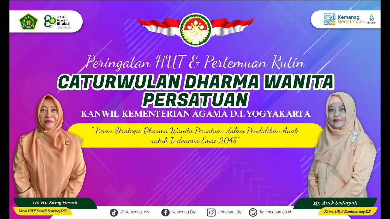 Peringatan HUT & Pertemuan Rutin Dharma Wanita Persatuan
