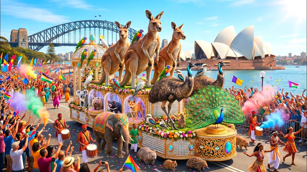 UNBELIEVABLE REAL ANIMAL PARADE 2026 IN AUSTRALIA | Iconic Wildlife in a Grand Cultural Showcase