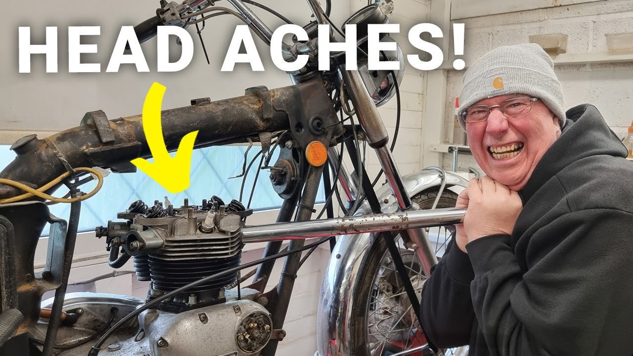 Stripping Down My Barn Find Triumph T140 Bonneville to Remove Cylinder Head | 02